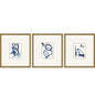 Mayhem Wood Blue Framed Wall Art 3PC