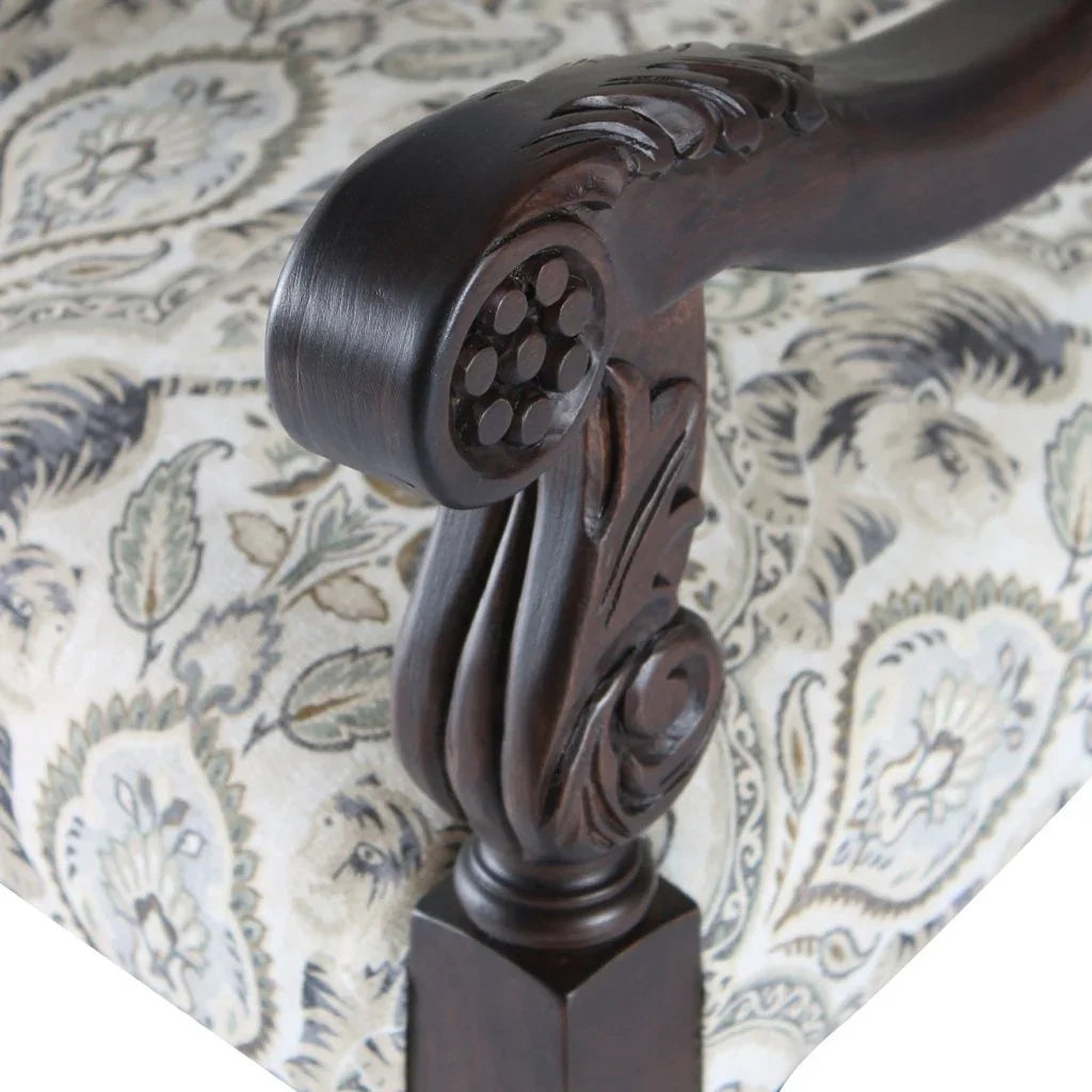 Mayorca Traditional Fabric Armchair - LOOMLAN - Peninsula Home - Club Chairs