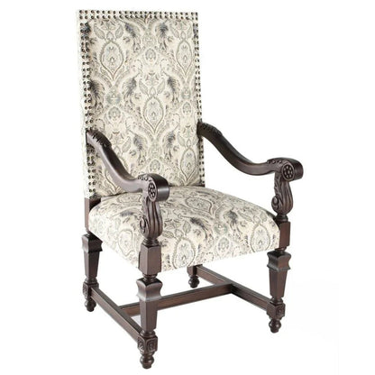 Mayorca Traditional Fabric Armchair - LOOMLAN - Peninsula Home - Club Chairs