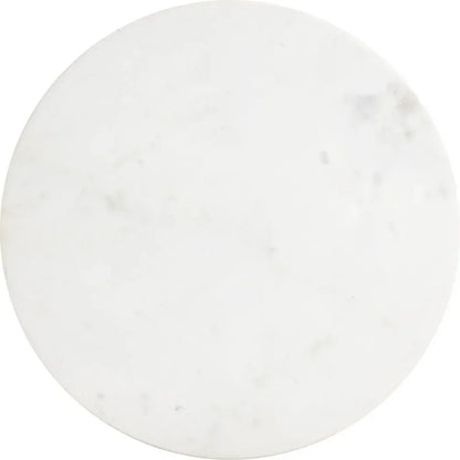 Mazara Side Table White & Natural - LOOMLAN - Zuo Modern - Side Tables