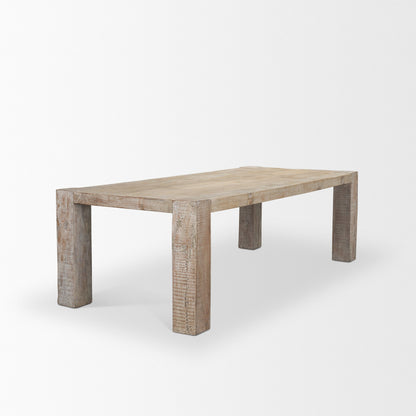 McArthur Reclaimed Wood Dining Table-Dining Tables-Mercana-LOOMLAN