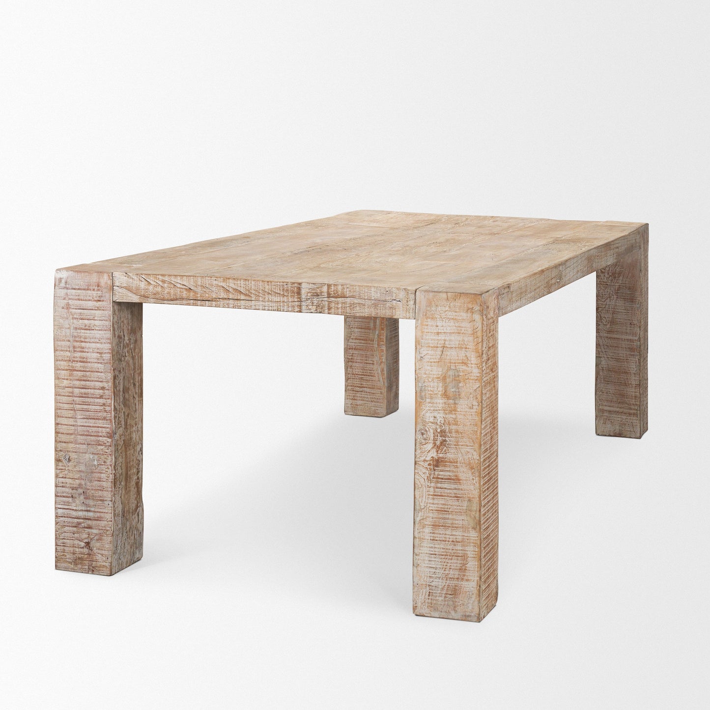 McArthur Reclaimed Wood Dining Table-Dining Tables-Mercana-LOOMLAN