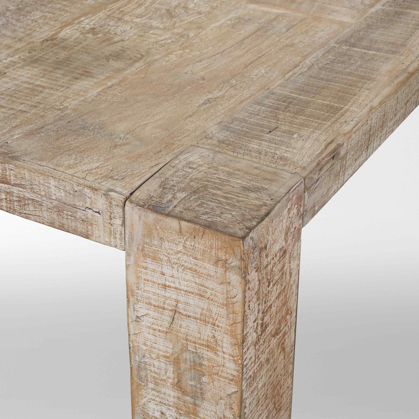 McArthur Reclaimed Wood Dining Table-Dining Tables-Mercana-LOOMLAN