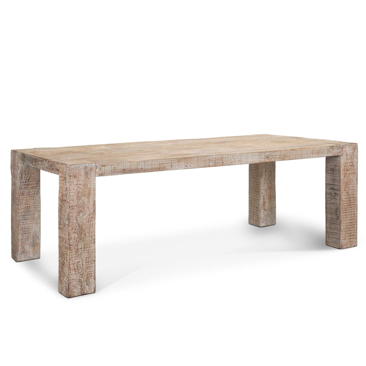 McArthur Reclaimed Wood Dining Table-Dining Tables-Mercana-Small-LOOMLAN