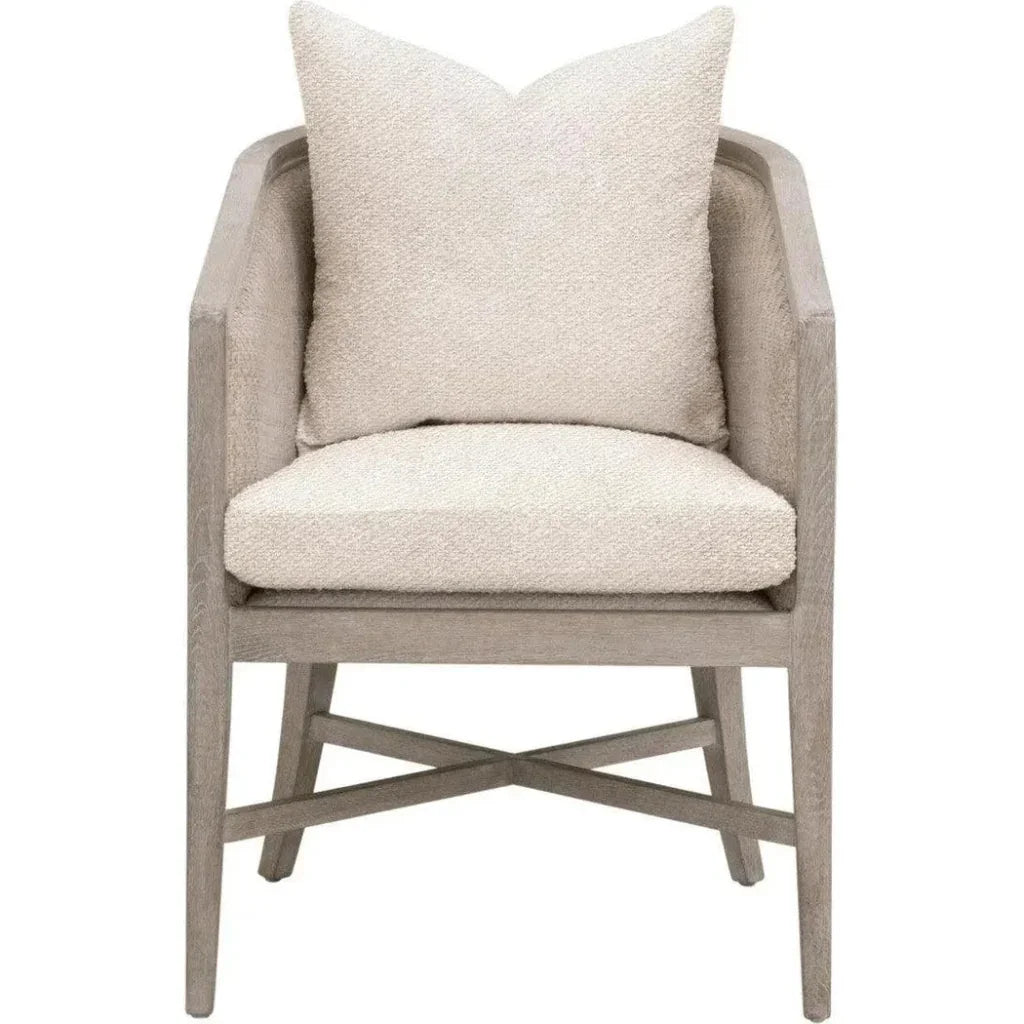 McGuire Wood Brown Arm Chair - LOOMLAN - Essentials For Living - Accent Chairs