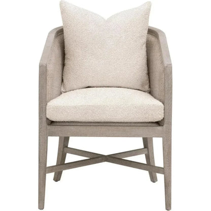 McGuire Wood Brown Arm Chair - LOOMLAN - Essentials For Living - Accent Chairs