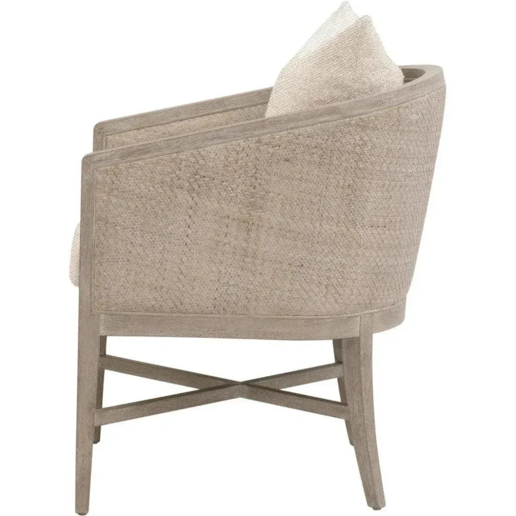 McGuire Wood Brown Arm Chair - LOOMLAN - Essentials For Living - Accent Chairs