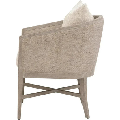 McGuire Wood Brown Arm Chair - LOOMLAN - Essentials For Living - Accent Chairs