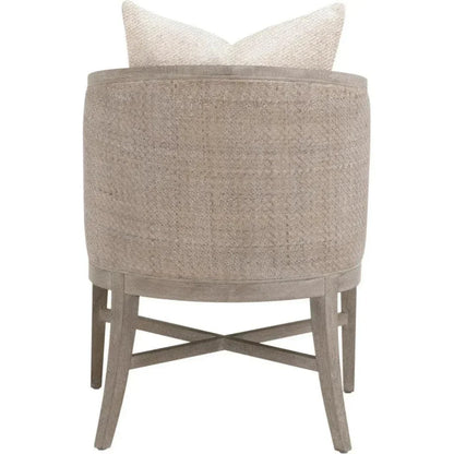 McGuire Wood Brown Arm Chair - LOOMLAN - Essentials For Living - Accent Chairs