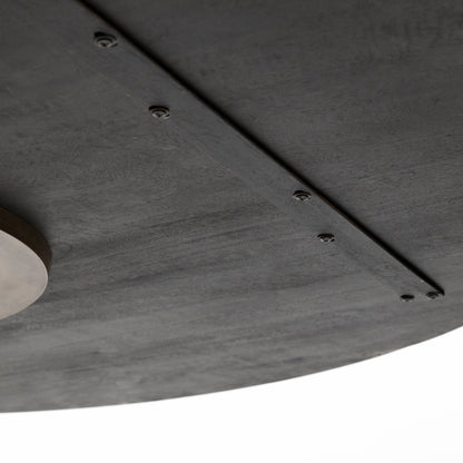 McLeod Golden Base Round Dining Table-Dining Tables-Mercana-LOOMLAN