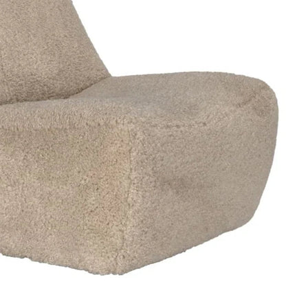 Mcclain Teddy Fleece Camel Swivel Chair - LOOMLAN - Noir - Club Chairs