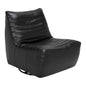 Mcclain Top - Grain Leather Swivel Club Chair - LOOMLAN - Noir - Club Chairs