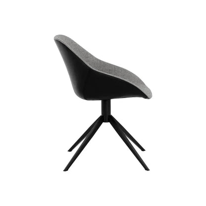 Mccoy Leather Swivel Dining Chair - LOOMLAN - SUNPAN - Dining Chairs