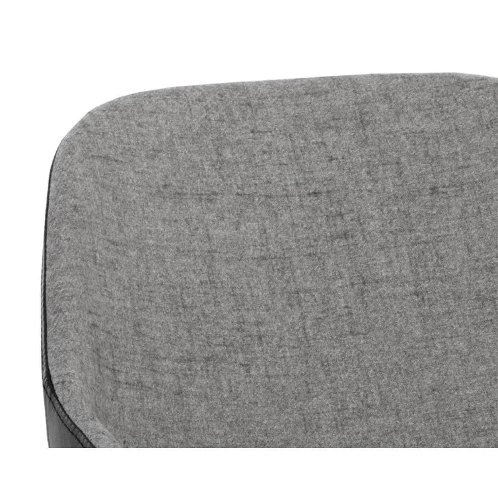 Mccoy Leather Swivel Dining Chair - LOOMLAN - SUNPAN - Dining Chairs