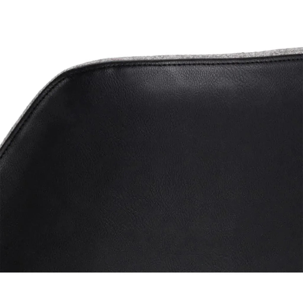 Mccoy Leather Two Toned Seat Counter Stool - LOOMLAN - SUNPAN - Counter Stools