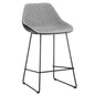 Mccoy Leather Two Toned Seat Counter Stool - LOOMLAN - SUNPAN - Counter Stools