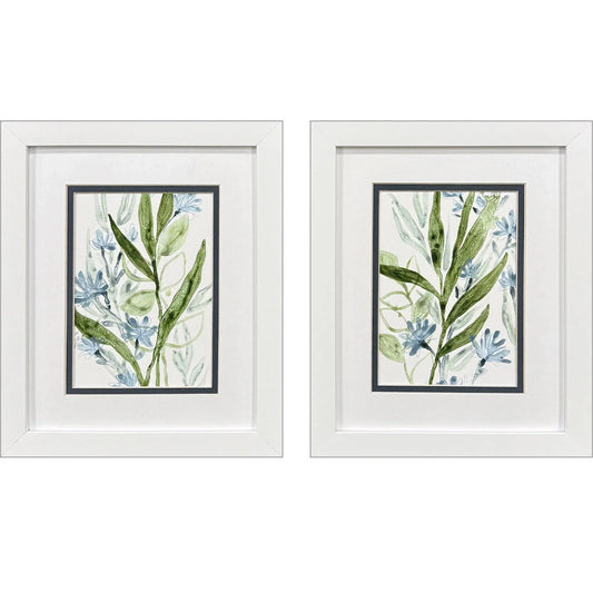 Meadow Blues I Framed Wall Art 2PC