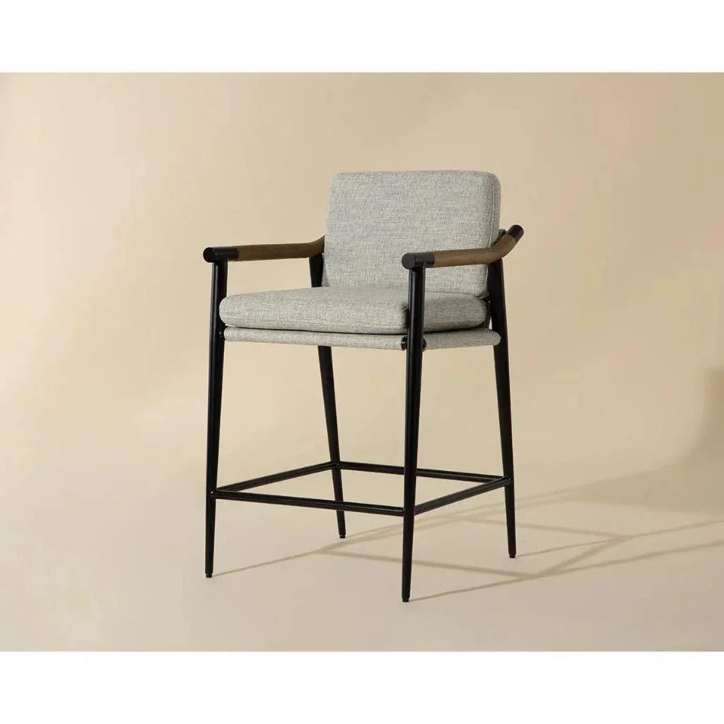 Meadow Fabric Counter Stool - LOOMLAN - SUNPAN - Counter Stools