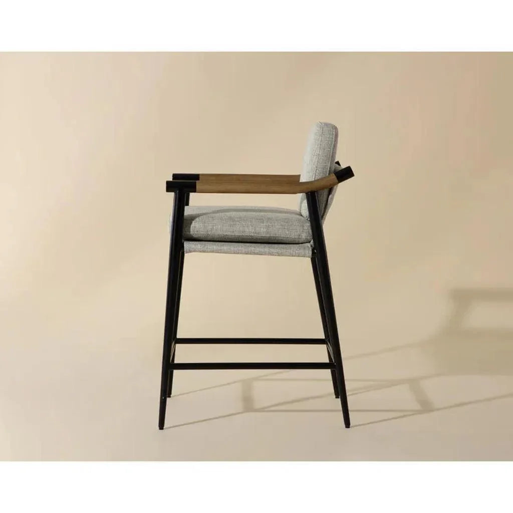 Meadow Fabric Counter Stool - LOOMLAN - SUNPAN - Counter Stools