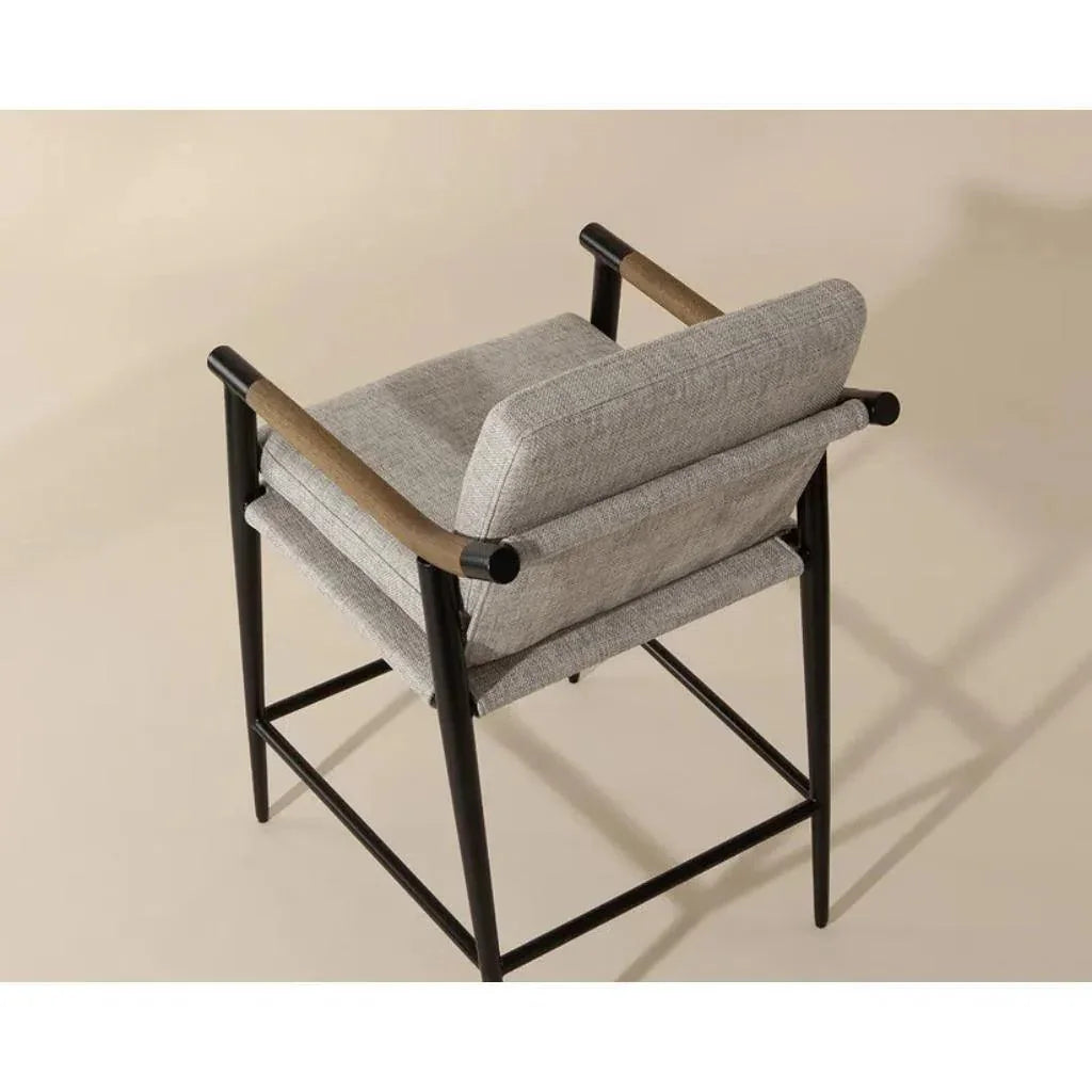 Meadow Fabric Counter Stool - LOOMLAN - SUNPAN - Counter Stools