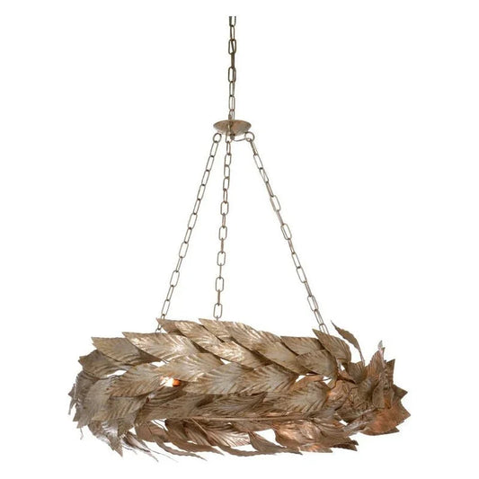 Meadow Silver Swooping Leaves Chandelier - LOOMLAN - Chelsea House - Chandeliers