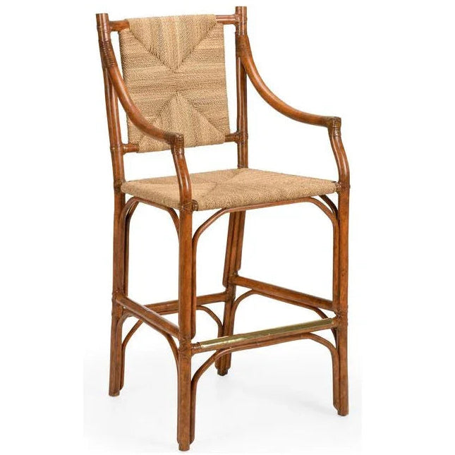 Mecklenburg Rattan Frame Bar Stool - LOOMLAN - Chelsea House - Bar Stools