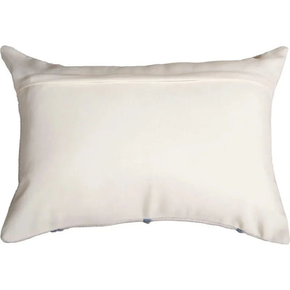 Medallion Blue Lumbar Outdoor Pillow-Outdoor Pillows-LOOMLAN-LOOMLAN