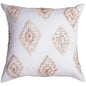 Medallion Ivory Outdoor Throw Pillows-Outdoor Pillows-LOOMLAN-Adobe-LOOMLAN