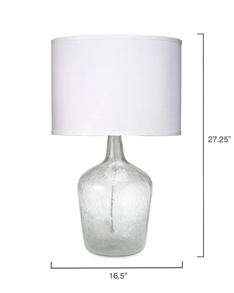 Medium Plum Glass Jar Table Lamp