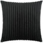 Megga Jet Black Throw Pillow With Insert - LOOMLAN - D.V. Kap - Throw Pillows