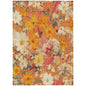 Mehavi Orange Washable Indoor - Outdoor Rug - LOOMLAN - LOOMLAN Rugs - Outdoor Rugs
