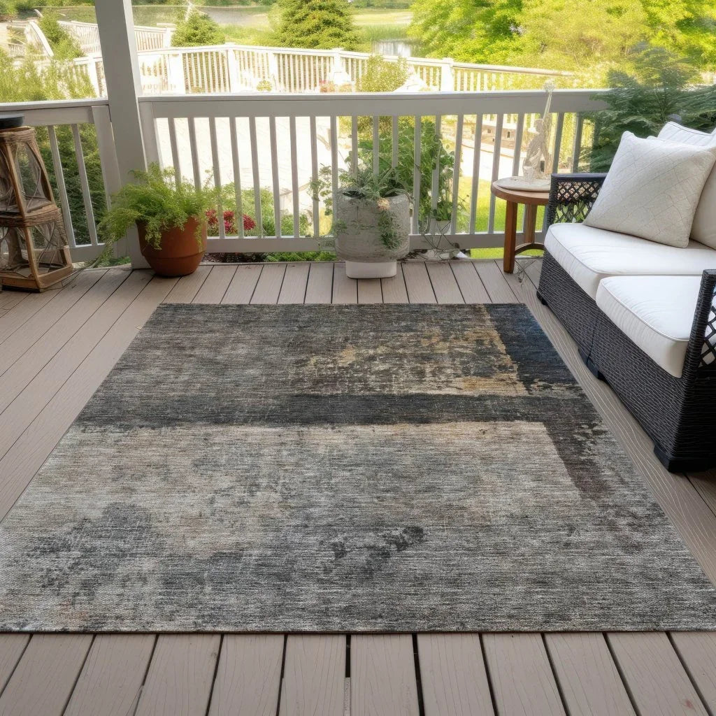 Mehriza Brown Washable Indoor - Outdoor Rug - LOOMLAN - LOOMLAN Rugs - Outdoor Rugs