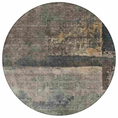 Mehriza Brown Washable Indoor - Outdoor Rug - LOOMLAN - LOOMLAN Rugs - Outdoor Rugs