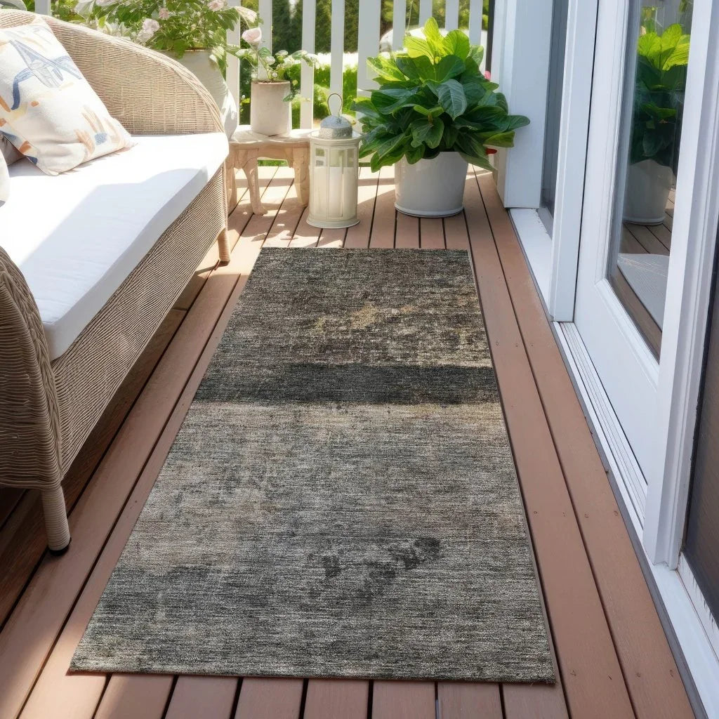 Mehriza Brown Washable Indoor - Outdoor Rug - LOOMLAN - LOOMLAN Rugs - Outdoor Rugs