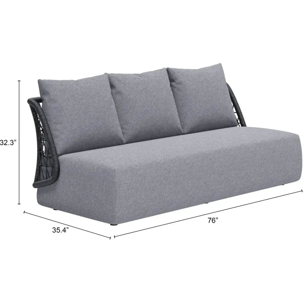 Mekan Gray Sofa - LOOMLAN - Zuo Modern - Outdoor Sofas & Loveseats