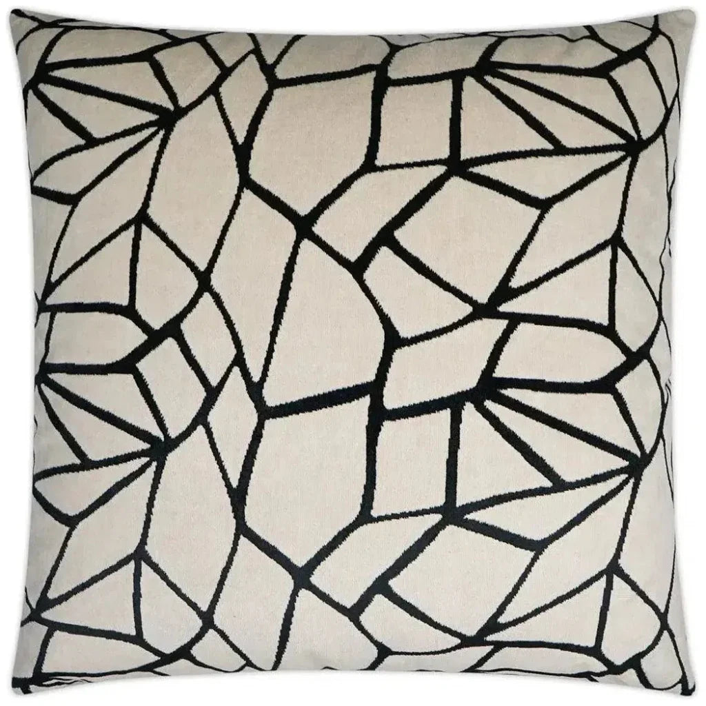 Melawi Abstract Black Large Throw Pillow Insert - LOOMLAN - D.V. Kap - Throw Pillows