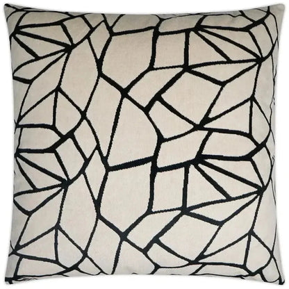 Melawi Abstract Black Large Throw Pillow Insert - LOOMLAN - D.V. Kap - Throw Pillows