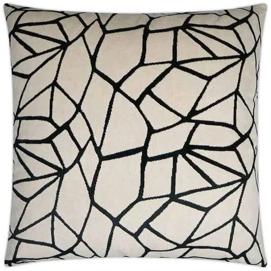 Melawi Abstract Black Large Throw Pillow Insert - LOOMLAN - D.V. Kap - Throw Pillows