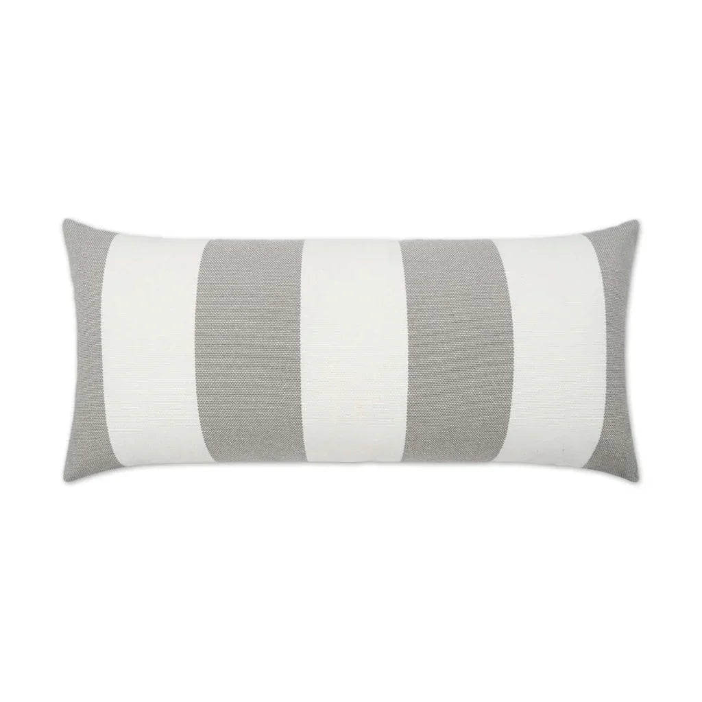 Melbourne Handmade Outdoor Pillow-Outdoor Pillows-D.V. Kap-Grey-Lumbar-LOOMLAN