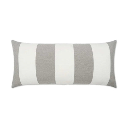 Melbourne Handmade Outdoor Pillow-Outdoor Pillows-D.V. Kap-Grey-Lumbar-LOOMLAN