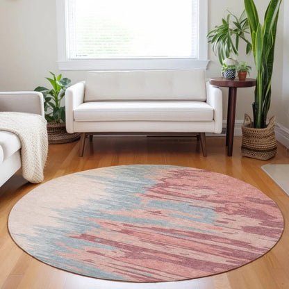 Meleya Coral Washable Indoor-Outdoor Rug-Outdoor Rugs-LOOMLAN Rugs-LOOMLAN