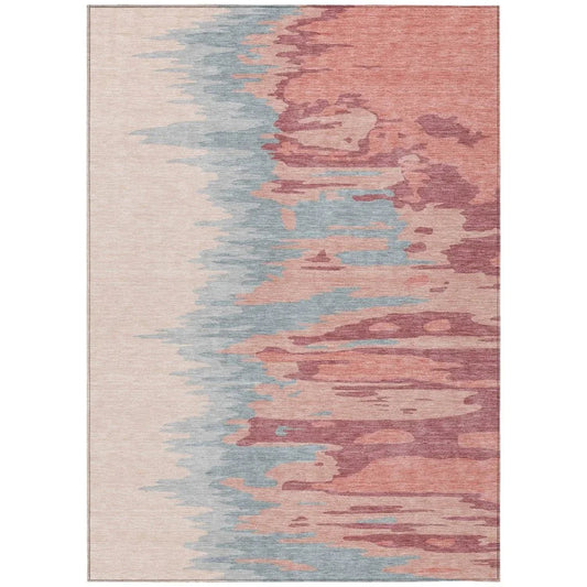 Meleya Coral Washable Indoor-Outdoor Rug-Outdoor Rugs-LOOMLAN Rugs-2'6" x 3'10"-LOOMLAN