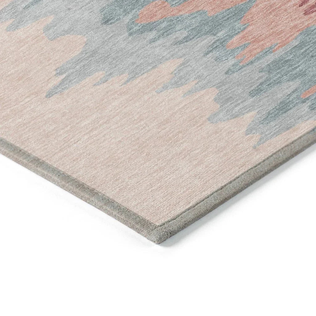 Meleya Coral Washable Indoor-Outdoor Rug-Outdoor Rugs-LOOMLAN Rugs-LOOMLAN