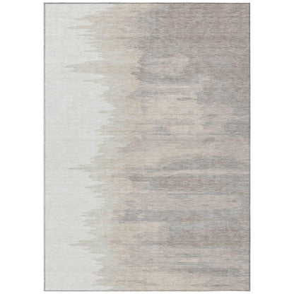 Meleya Ivory Washable Indoor-Outdoor Rug-Outdoor Rugs-LOOMLAN Rugs-2'6" x 3'10"-LOOMLAN