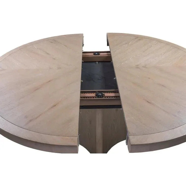 Melia Light Sand Finished Wooden Dining Set-Dining Table Sets-Panama Jack-LOOMLAN