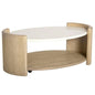 Melia Oval Cocktail Table Quartz & Casters - LOOMLAN - Panama Jack - Coffee Tables