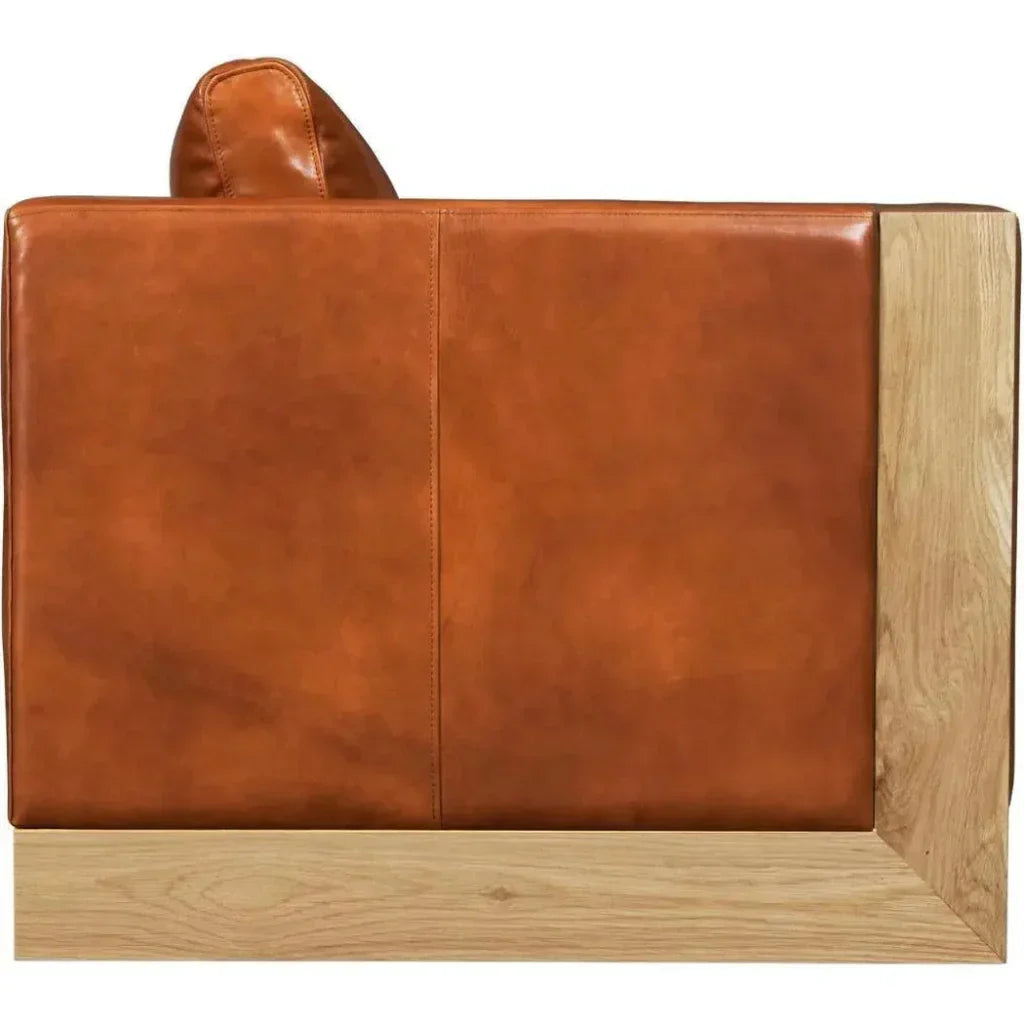 Mendenhall Premium Leather Club Chair - LOOMLAN - One For Victory - Club Chairs