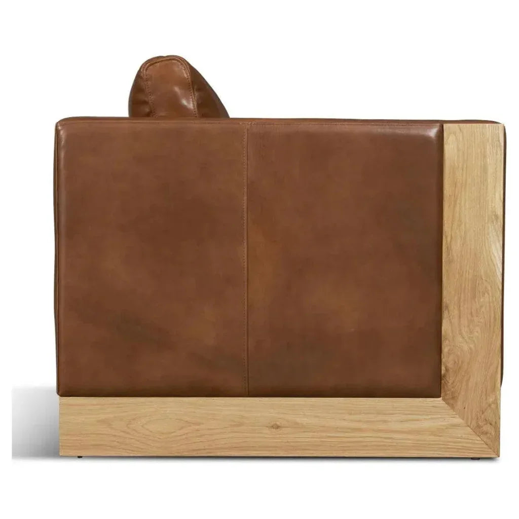 Mendenhall Premium Leather Club Chair - LOOMLAN - One For Victory - Club Chairs