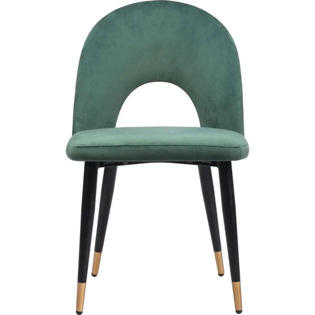 Menlo Velvet Armless Dining Chair 2PC - LOOMLAN - Zuo Modern - Dining Chairs