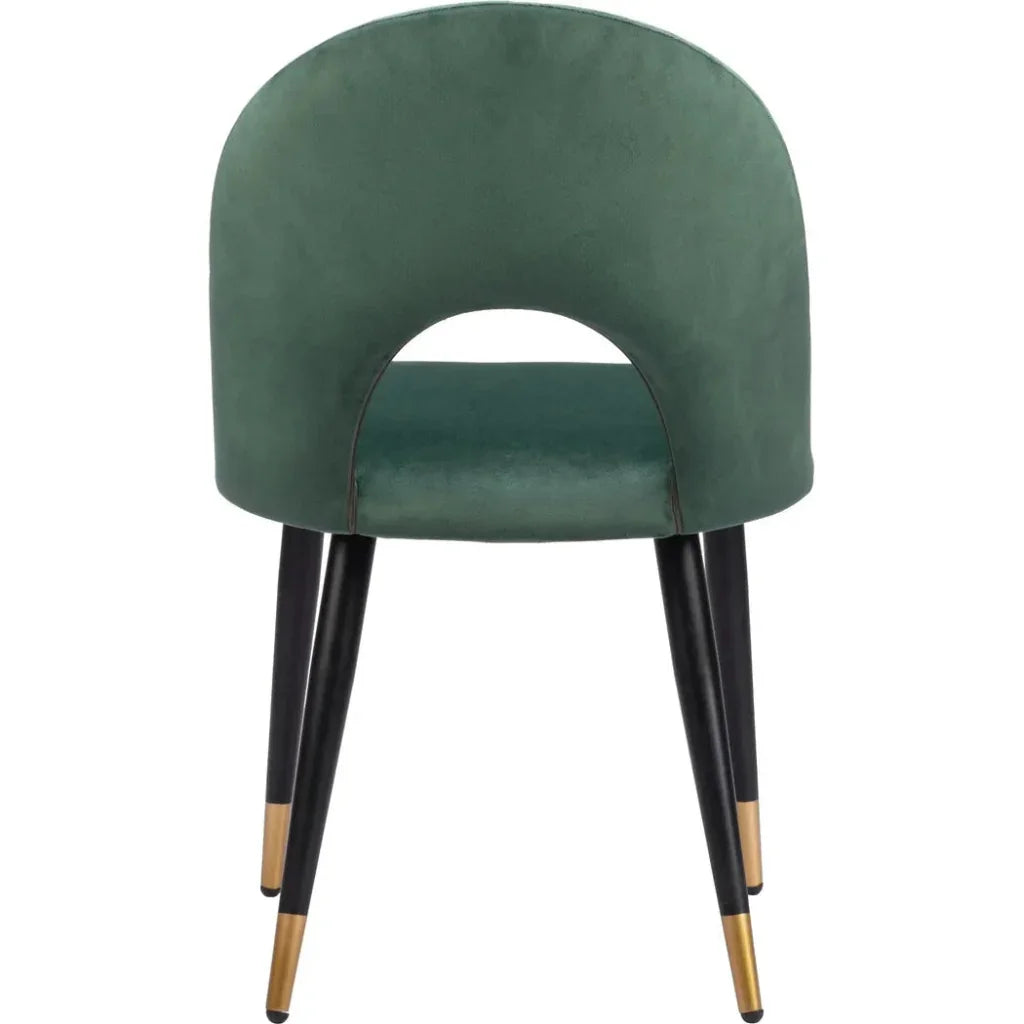 Menlo Velvet Armless Dining Chair 2PC - LOOMLAN - Zuo Modern - Dining Chairs